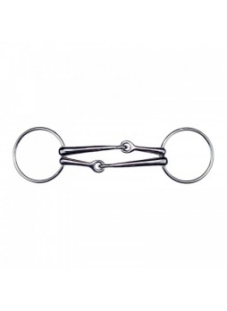 Snaffle Bit Double Mouth Piece